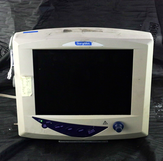 SurgiVet V9204 Veterinary Patient Monitor CO2-ECG-SpO2-NIBP V9212AR - FOR PARTS