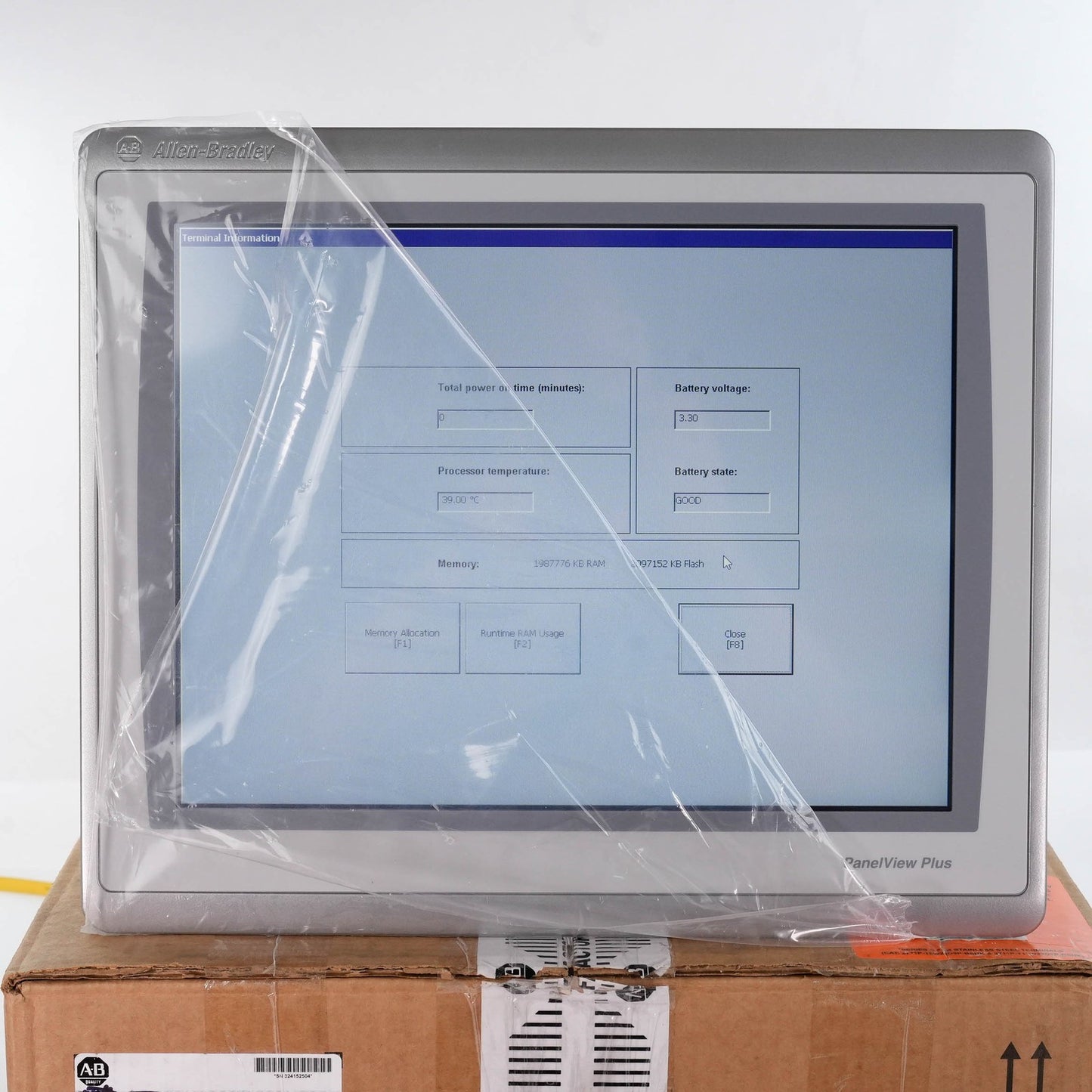 Allen Bradley 2711P-T15C22D9P Ser B PanelView Plus 7 15in 24V (Not Original Box)