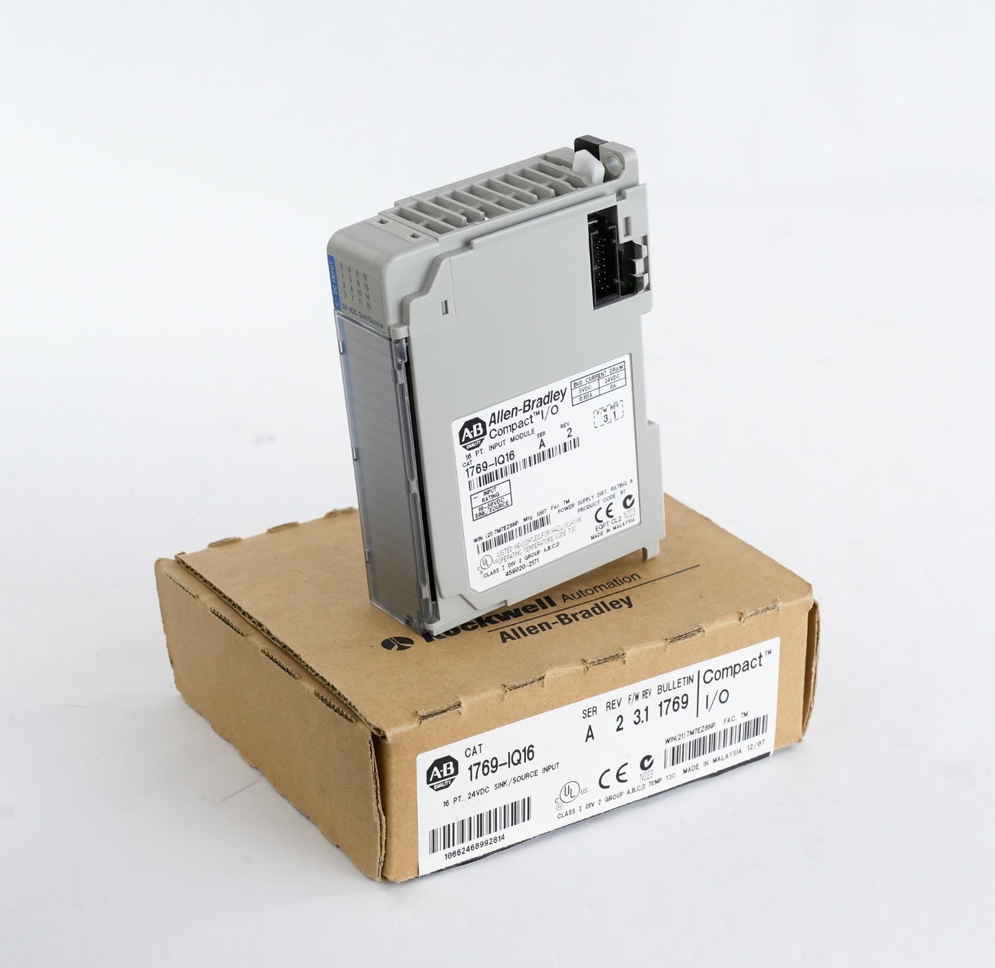 Allen Bradley 1769-IQ16 /A Rev 2 CompactLogix I/O Module 1769IQ16 - Open Box