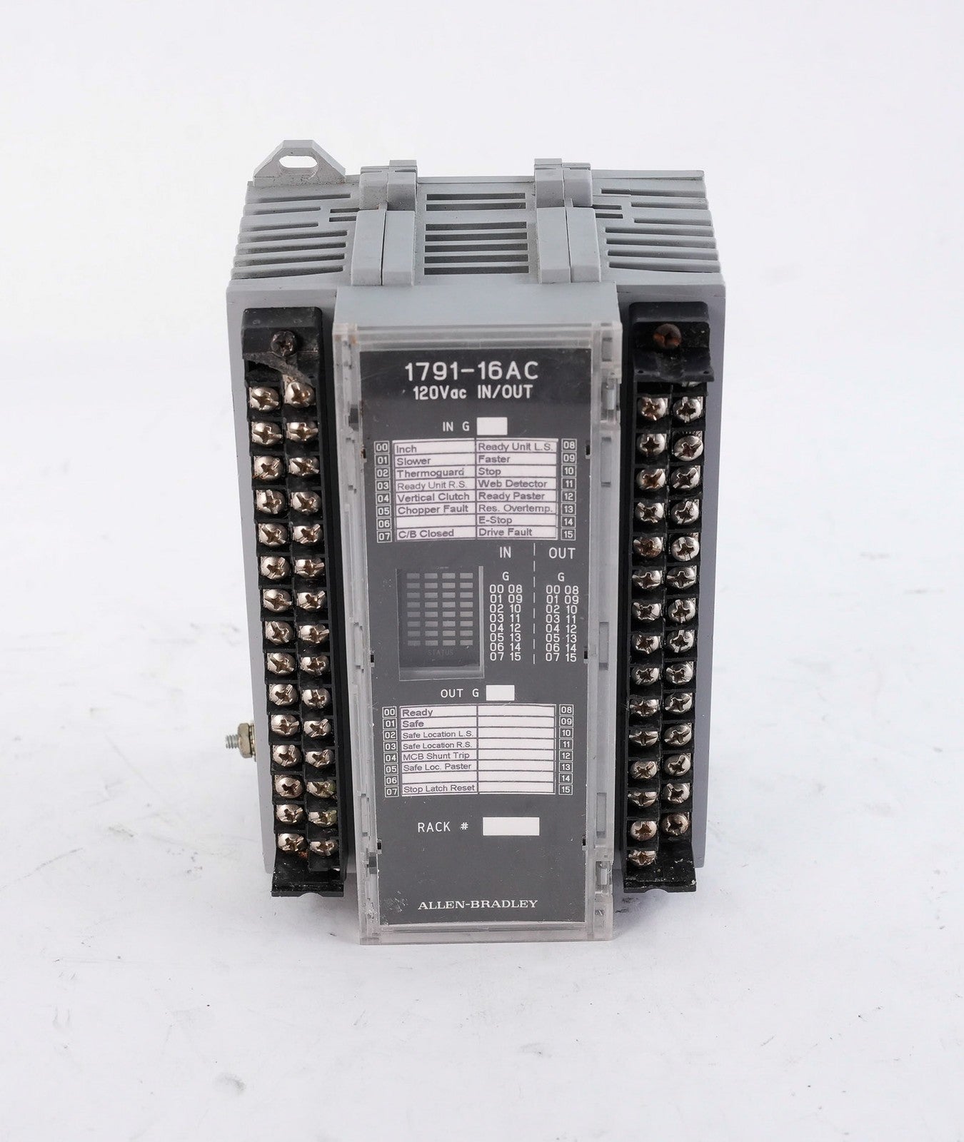 Allen Bradley 1791-16AC /B Block I/O Input Output Module 179116AC