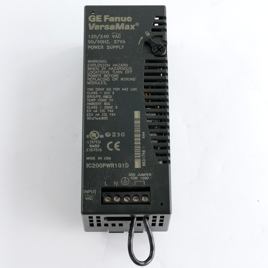 GE Fanuc IC200PWR101D VersaMax Power Supply Module 120/240VAC / IC200PWR101D