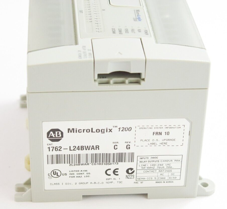 Allen Bradley 1762-L24BWAR / 1762L24BWAR Ser C MicroLogix 1200 Port Controller