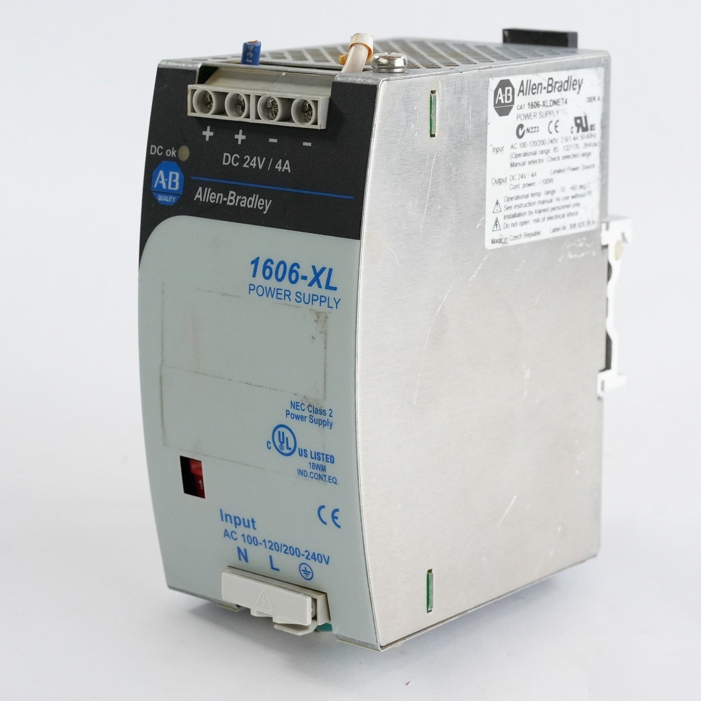 Allen Bradley 1606-XLDNET4 / 1606-XL DC Power Supply 24VDC 4A 230VAC