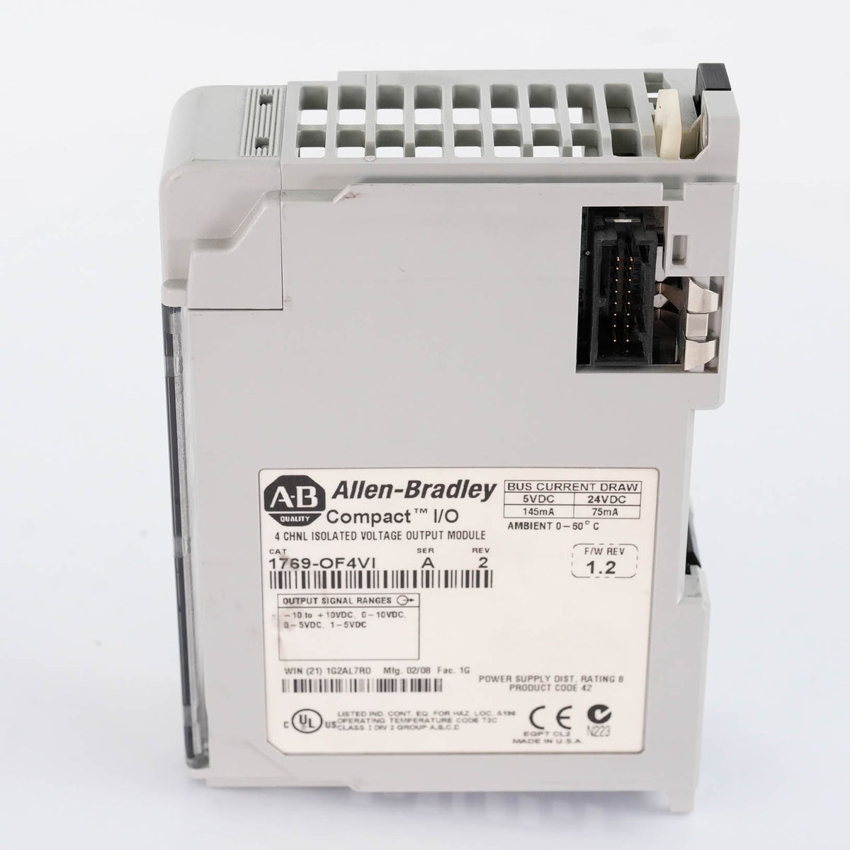 Allen Bradley 1769-OF4VI Ser A CompactLogix 4 Ch Isolated Voltage Output Module
