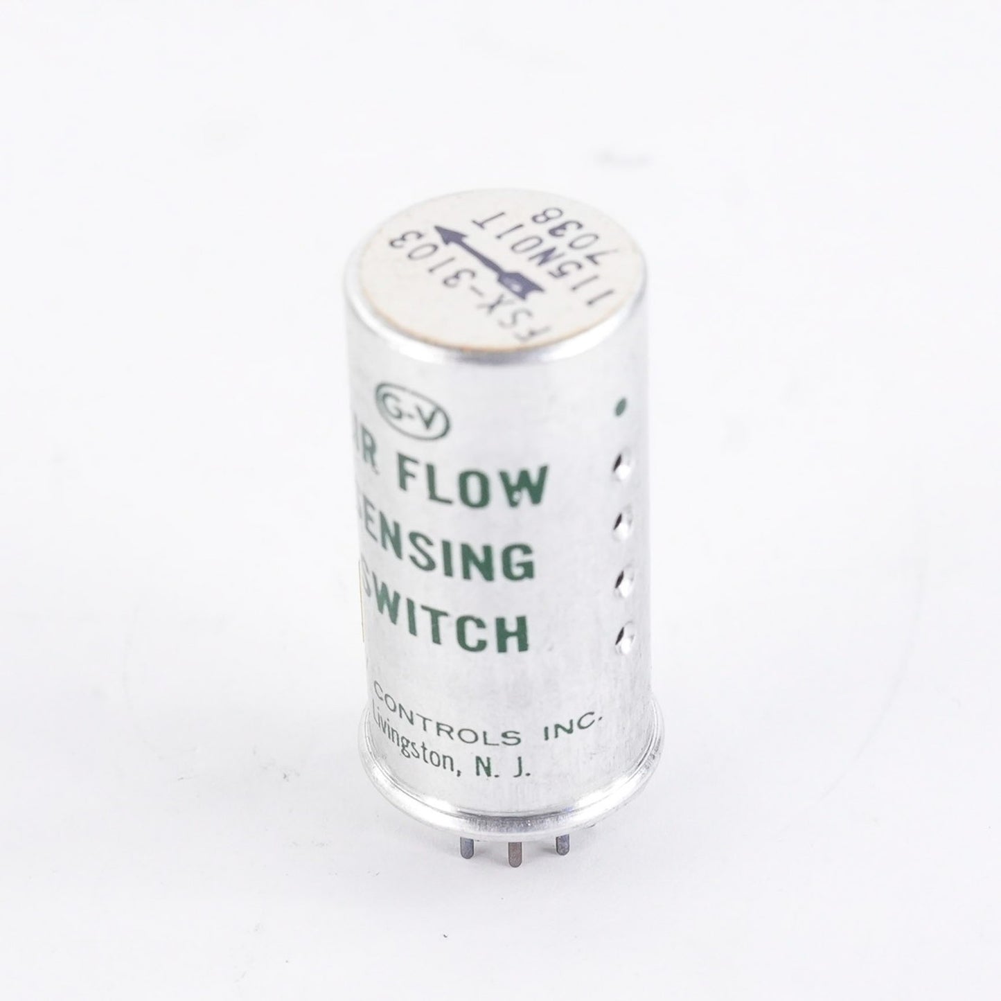 G-V Controls FSX-3103 Air Flow Sensing Switch 115N01T 7038 Lightly Used