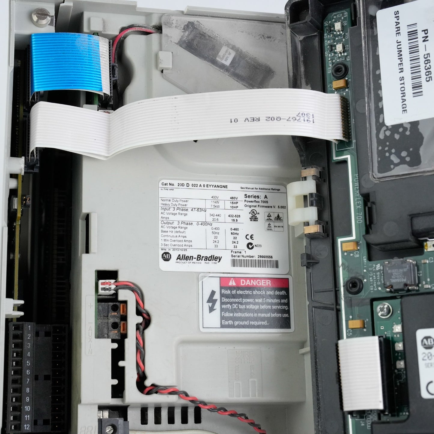 Allen Bradley 20DD022A0EYYANGNE Ser A Powerflex 700S 3-Phase 480V 15HP Drive