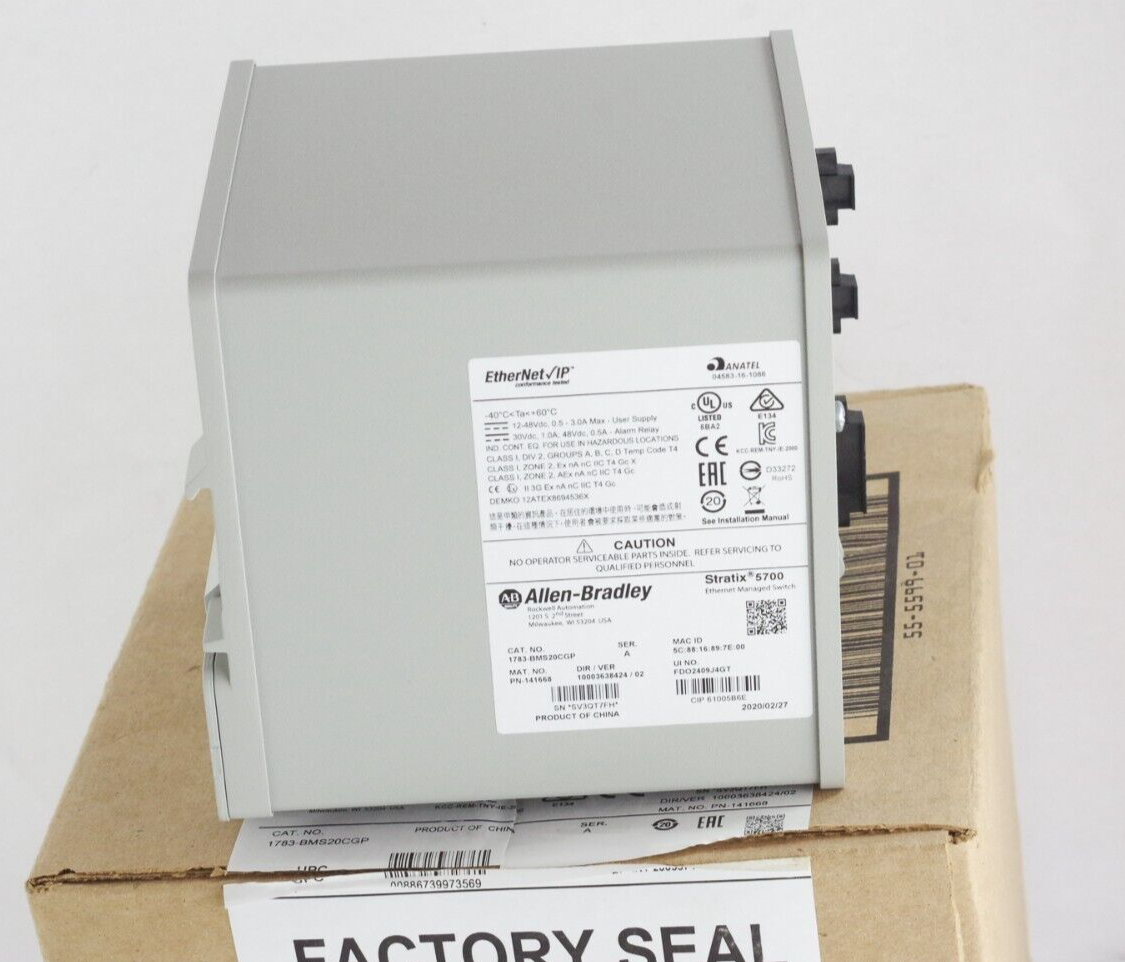 Allen Bradley 1783-BMS20CGP Stratix 5700 20-Port Managed Switch - Open Box