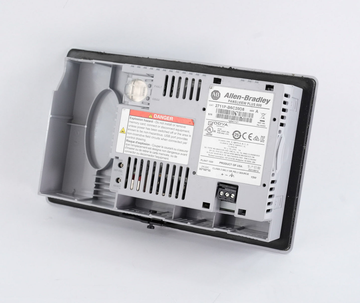 Allen Bradley 2711P-B6C20D8 /A PanelView Plus 600 Display Terminal 2711PB6C20D8
