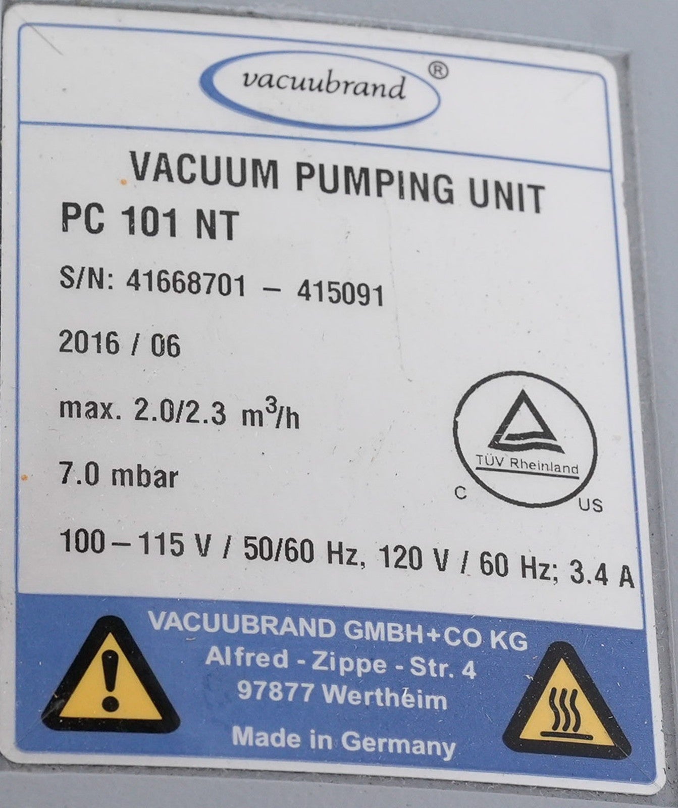 Julabo F12 Temperature Control System & Vacuubrand PC 101 NT Pump - For Parts