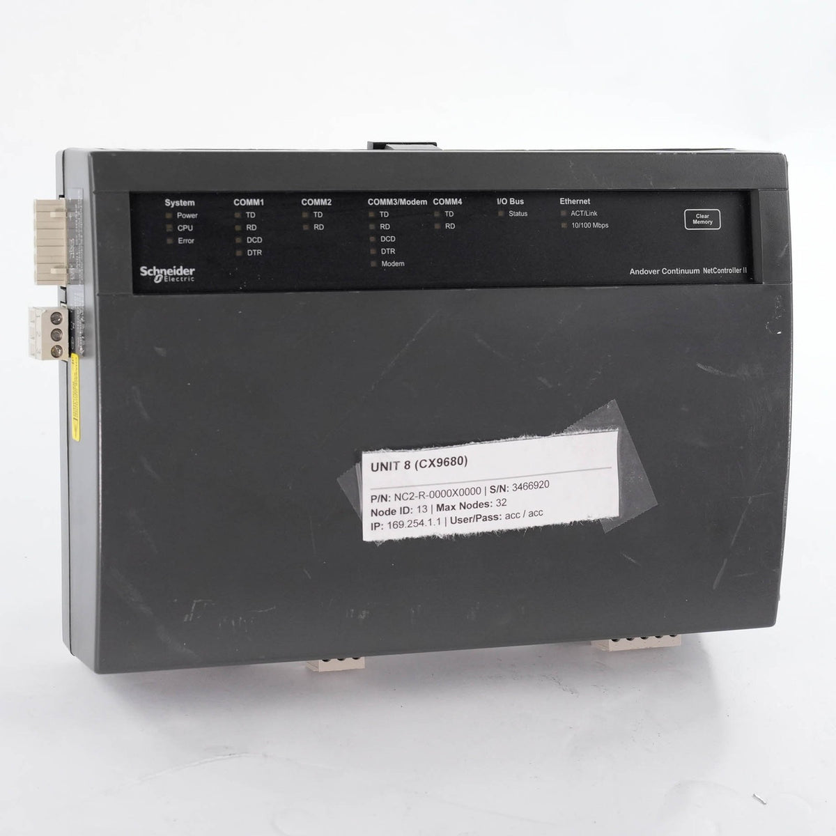 Andover CX9680 NC2-R-0000X0000 NetController II CX9680 X 32 Node NC2-R-0320X0000