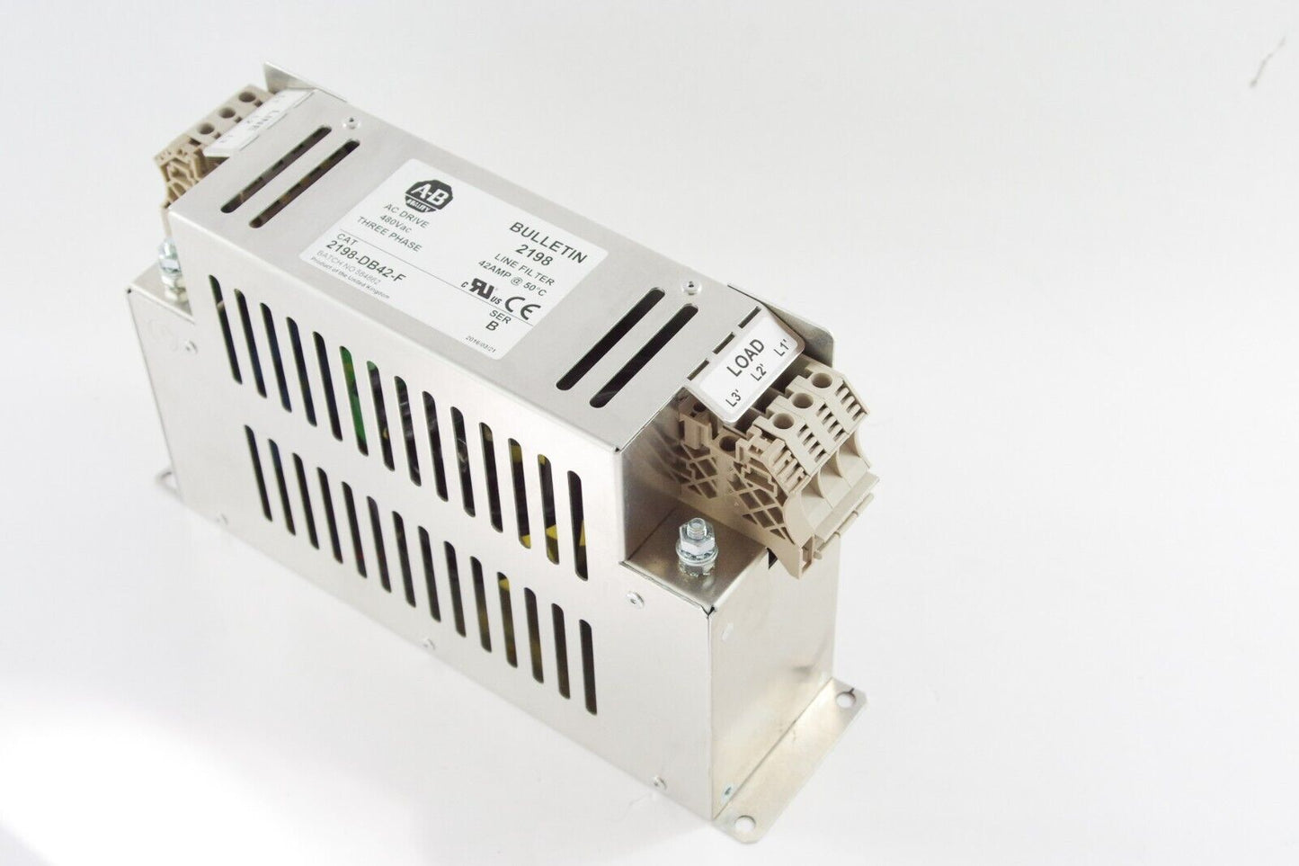 Allen Bradley 2198-DB42-F Ser B Kinetix 5500 42A AC Line Filter