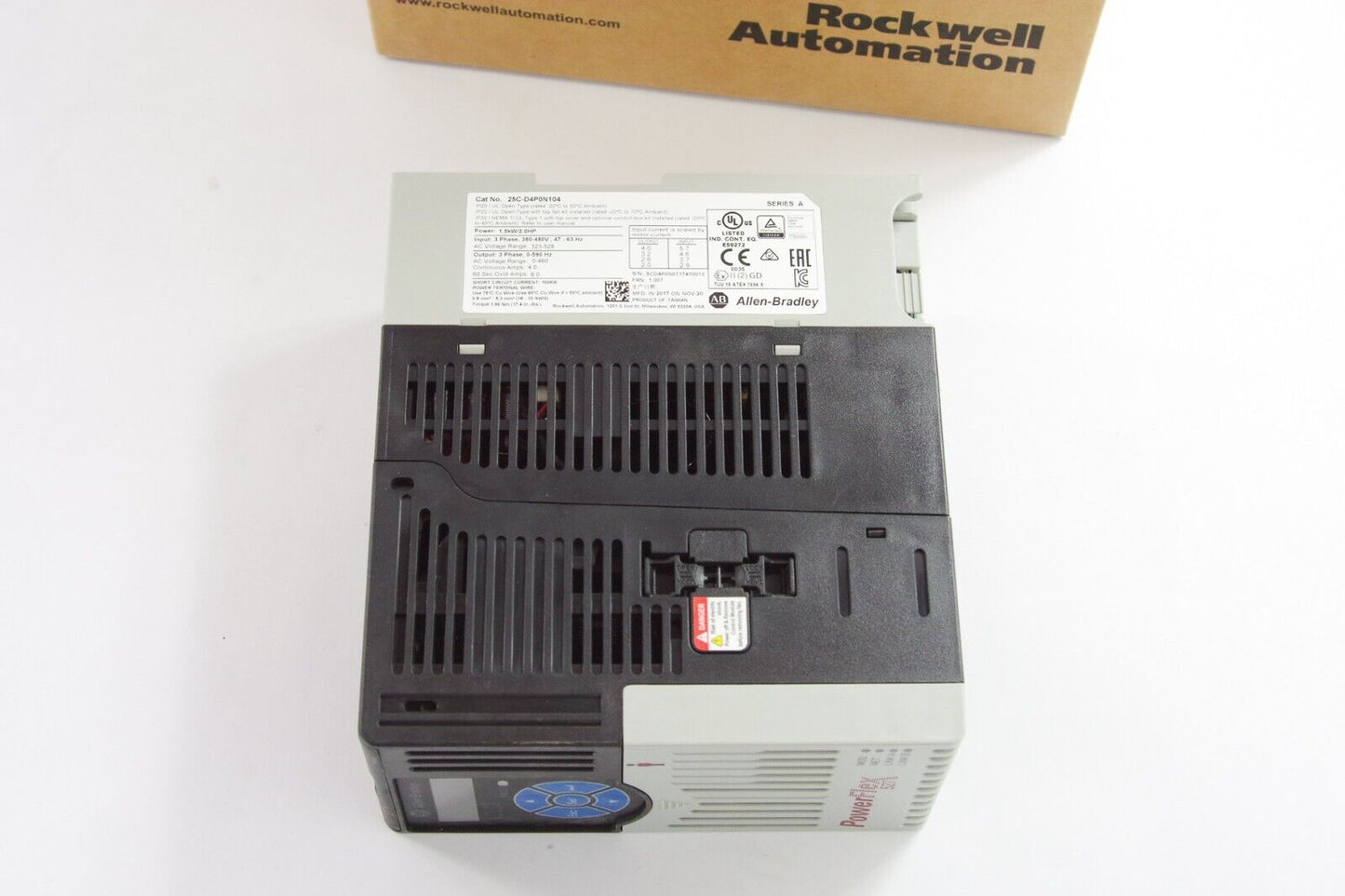 Allen Bradley 25C-D4P0N104 Ser A PowerFlex 527 AC Drive 480V 4A 2HP