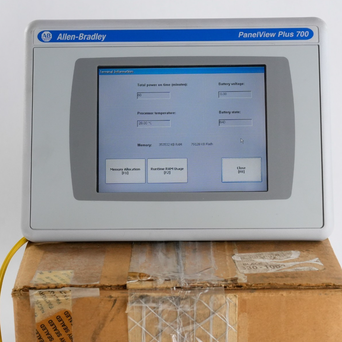 Allen Bradley 2711P-T7C4D8K /A Panelview Plus 700 2711p-RP8DK  Not Original Box