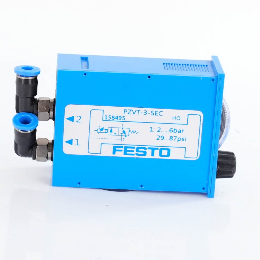 Festo PZVT-3-SEC Pneumatic Time Delay Valve 0-3s 2-6 Bar G1/8 PZVT3SEC 563333
