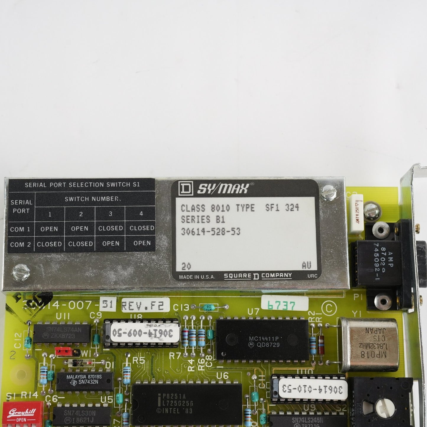 Square D Schneider - SY MAX PC Interface Card SFI-324 30614-528-53 Rev F2