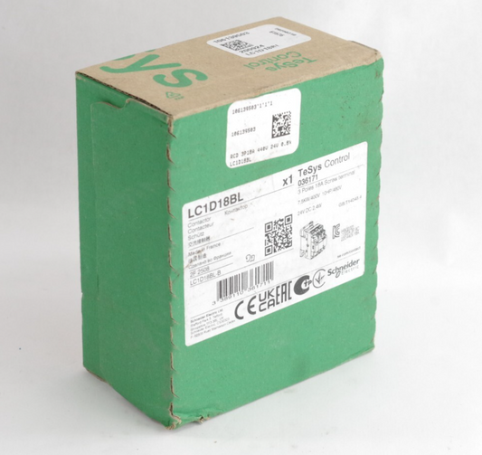 SCHNEIDER LC1D18BL Contactor DC24V - Sealed Surplus