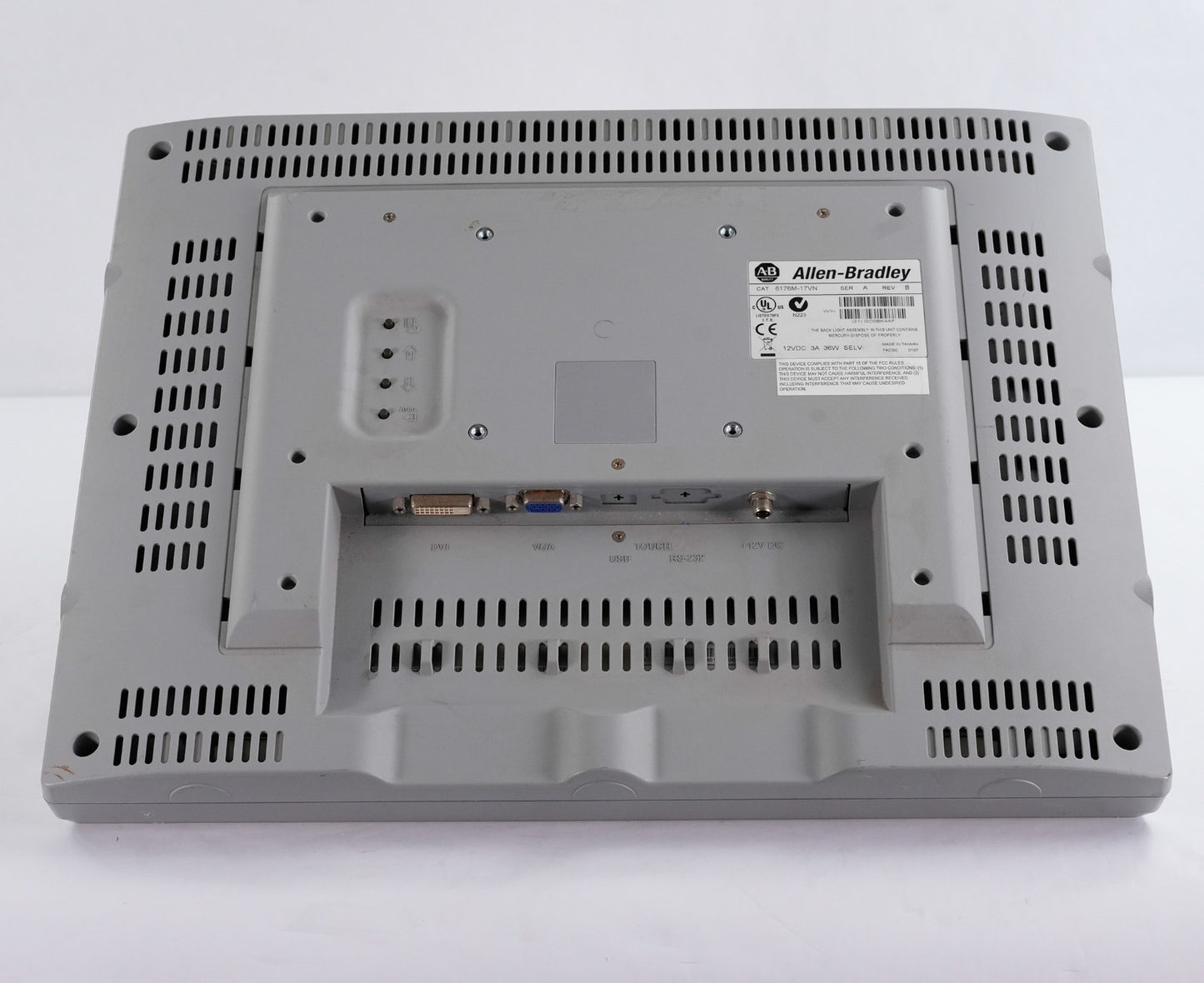 Allen Bradley 6176M-17VN /A Rev B VersaView 1750M Industrial Monitor 6176M17VN