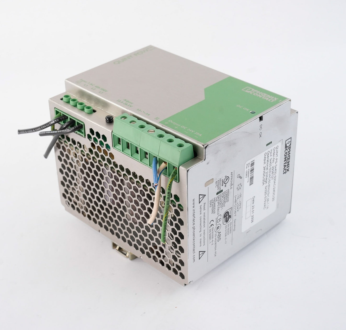 Phoenix Contact QUINT-PS-3x400-500AC/24DC/20 Power Supply 24VDC 20A 2938727