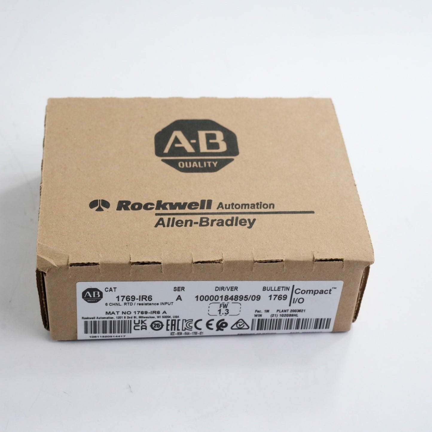 Allen Bradley 1769-IR6 /A FW 1.3 6 Channel RTD Resistance Input - Sealed Surplus