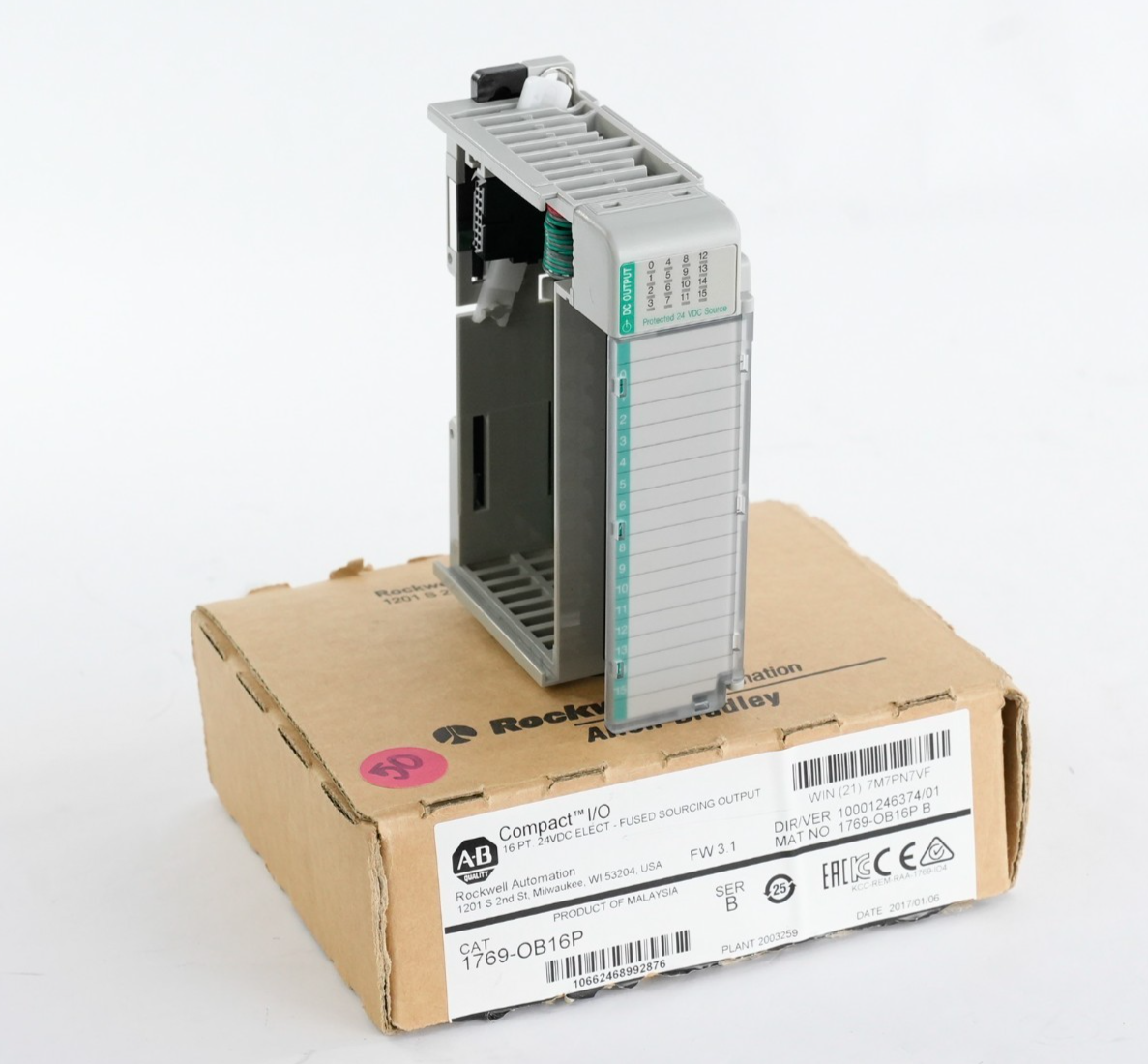 Allen Bradley 1769-OB16P /B Compact I/O Sourcing Output Module 16-Pt - Open Box