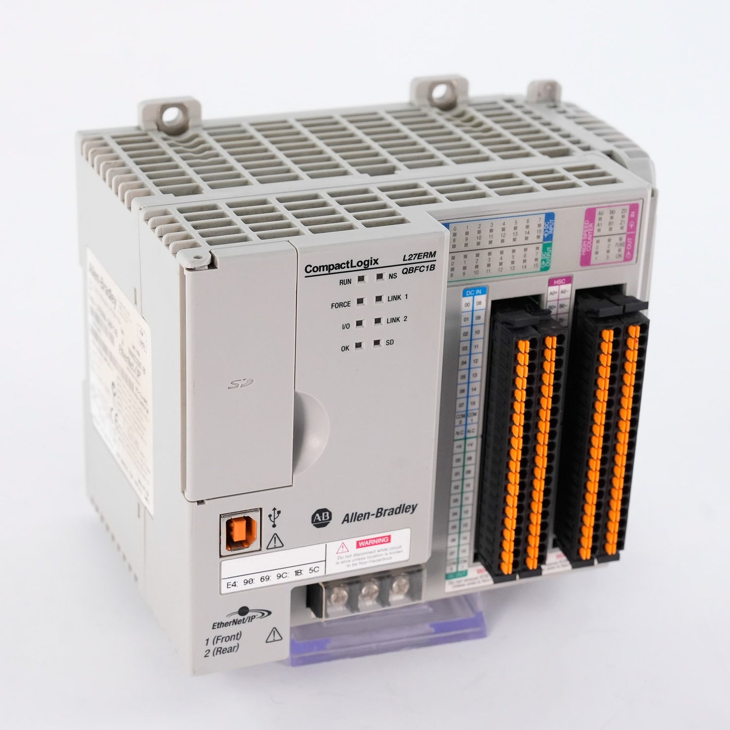 Allen Bradley CompactLogix 1769-L27ERM-QBFC1B Controller 24VDC 1769L27ERMQBFC1B
