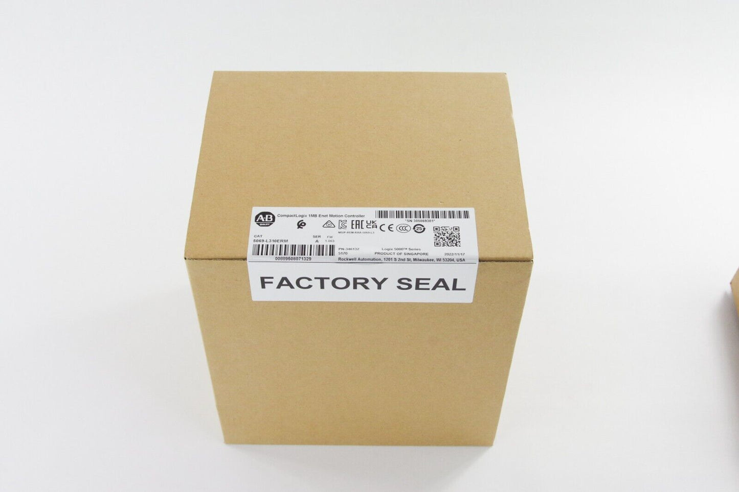 2022 Allen Bradley 5069-L310ERM /A CompactLogix 5380 Controller - Sealed Surplus