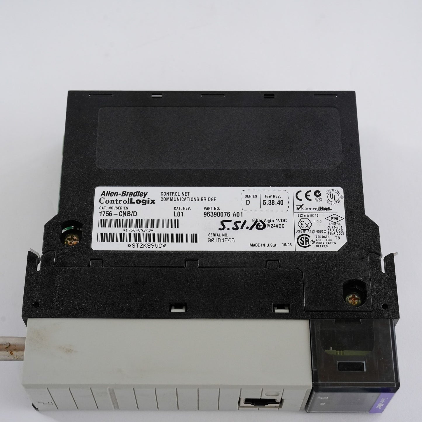 Allen Bradley 1756-CNB /D Communication Module Control Net Bridge 1756CNB