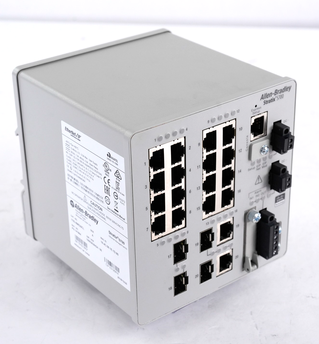 Allen Bradley 1783-BMS20CL /A Stratix 5700 Ethernet Managed Switch Lightly Used