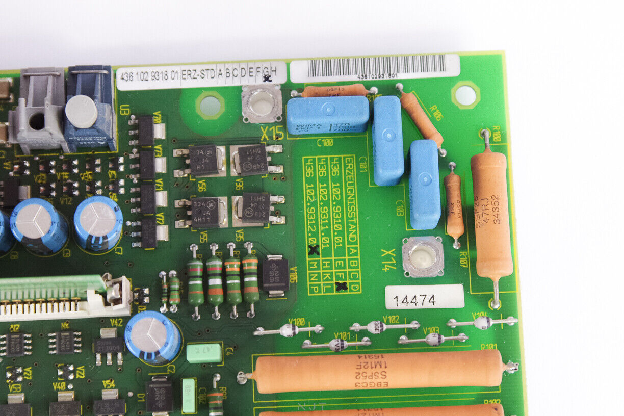 Siemens MV IGBT Board 436 102 9312 01 For Simovert 6SY8102-0BD30  4361029318 G