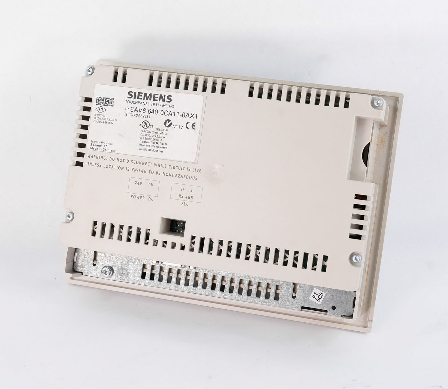 Siemens 6AV6640-0CA11-0AX1 Touchpanel TP177 Micro 6AV66400CA110AX1