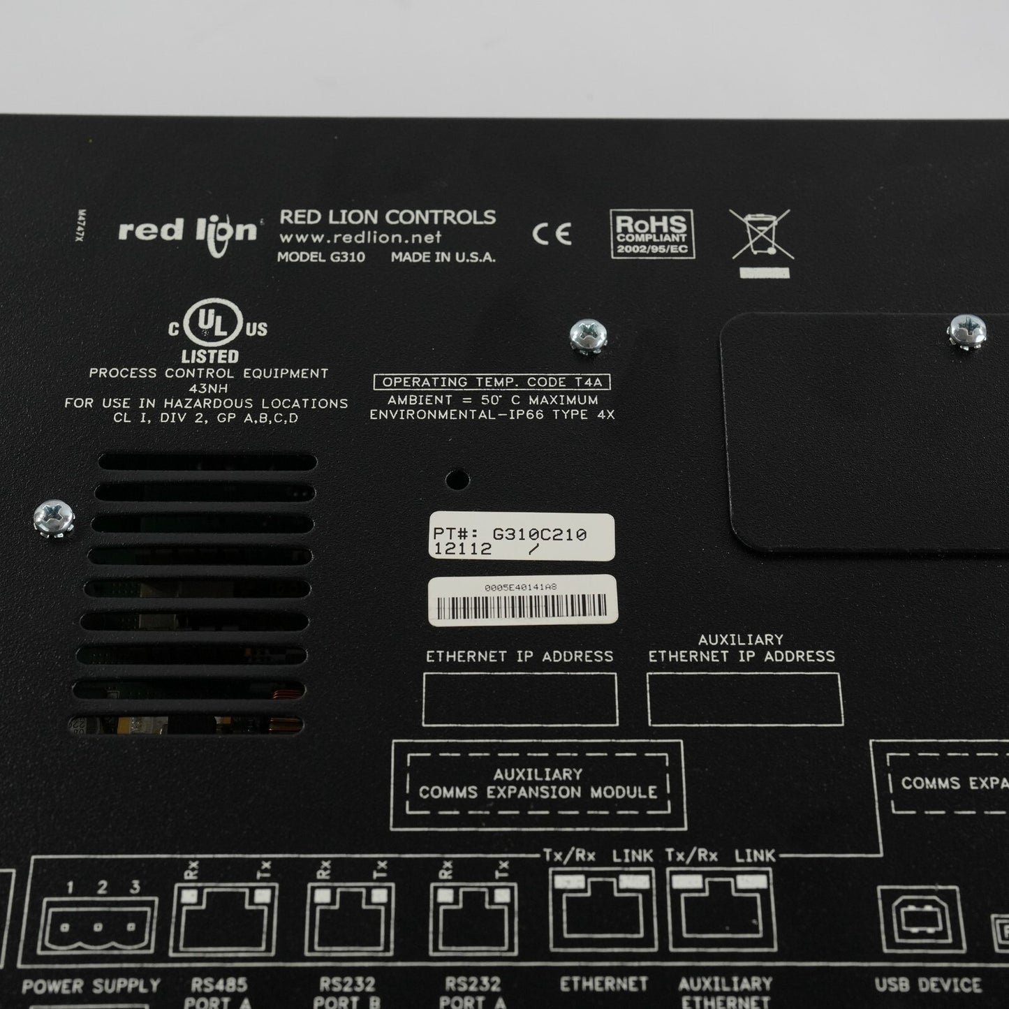 Red Lion G310C210 Operator Interface Control Panel G310