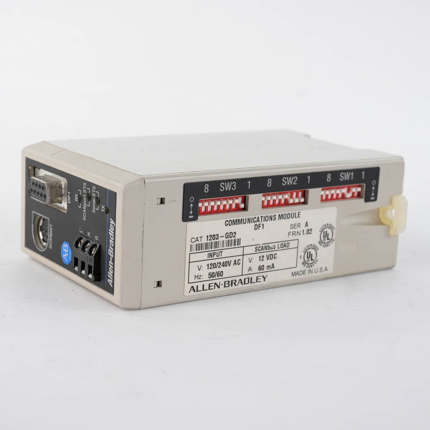 Allen Bradley 1203-GD2 SCANport to RS-232/422/485 DF1 Communications Bridge