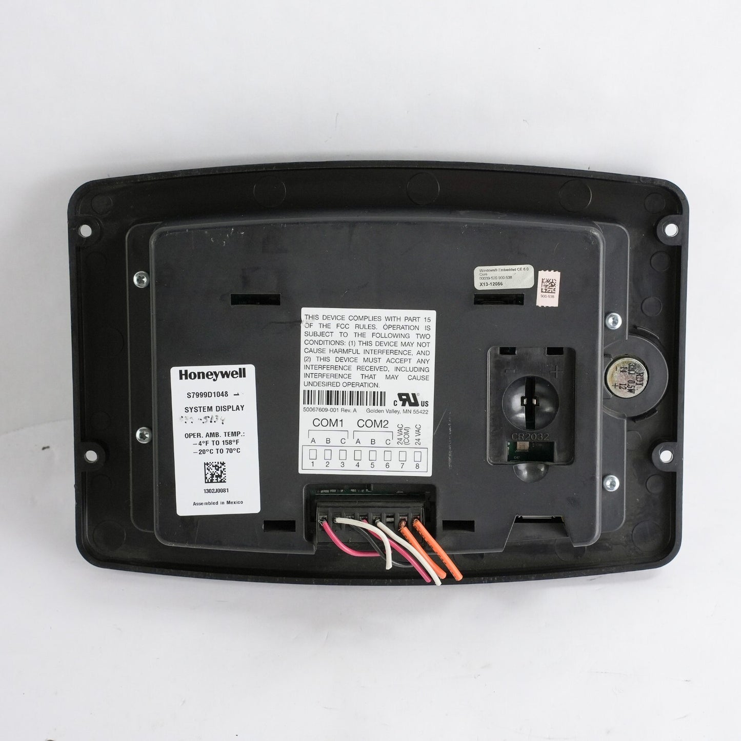 Honeywell S7999D1048 Display Screen