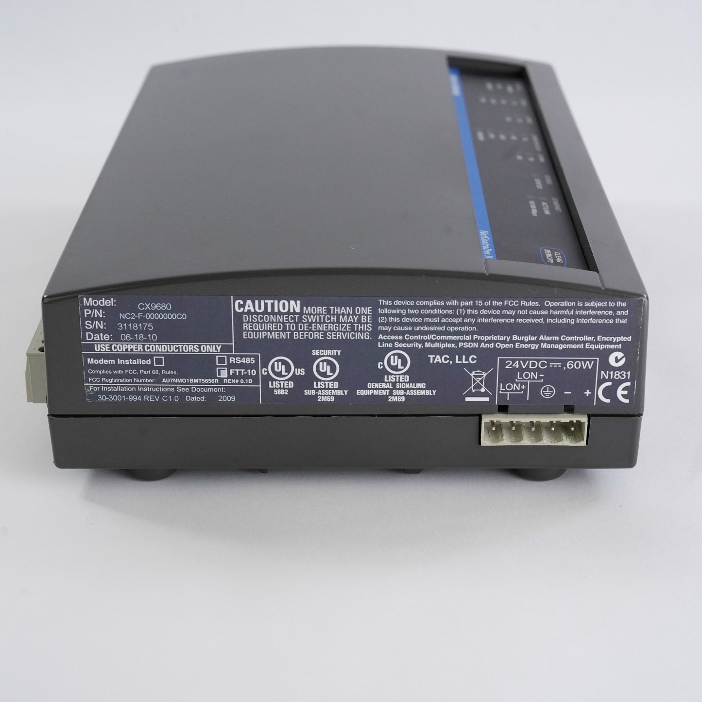 Schneider Electric CX9680 NetController II NC2-F-0000000C0 0 Nodes, FTT-10A I/O