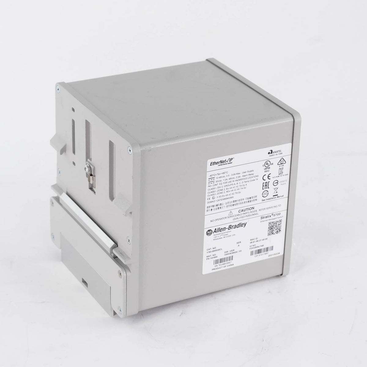 Allen Bradley 1783-BMS20CL Ser A Stratix 5700 Managed Switch 20 Port 1783BMS20CL