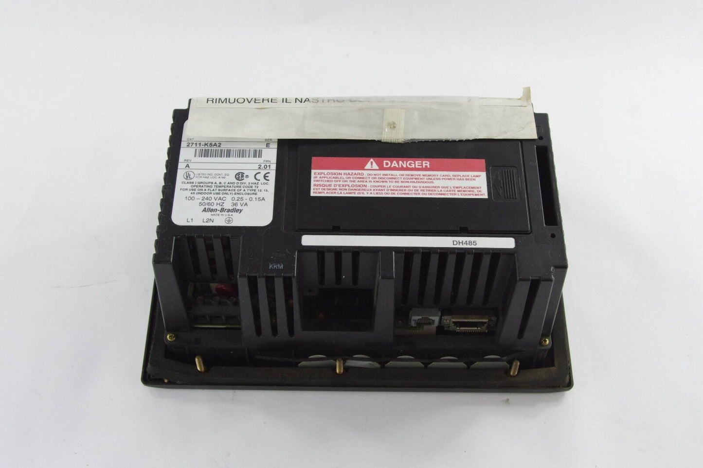 Allen Bradley 2711-K5A2 / 2711K5A2 Ser E Rev A PanelView 550 Operation PanelView