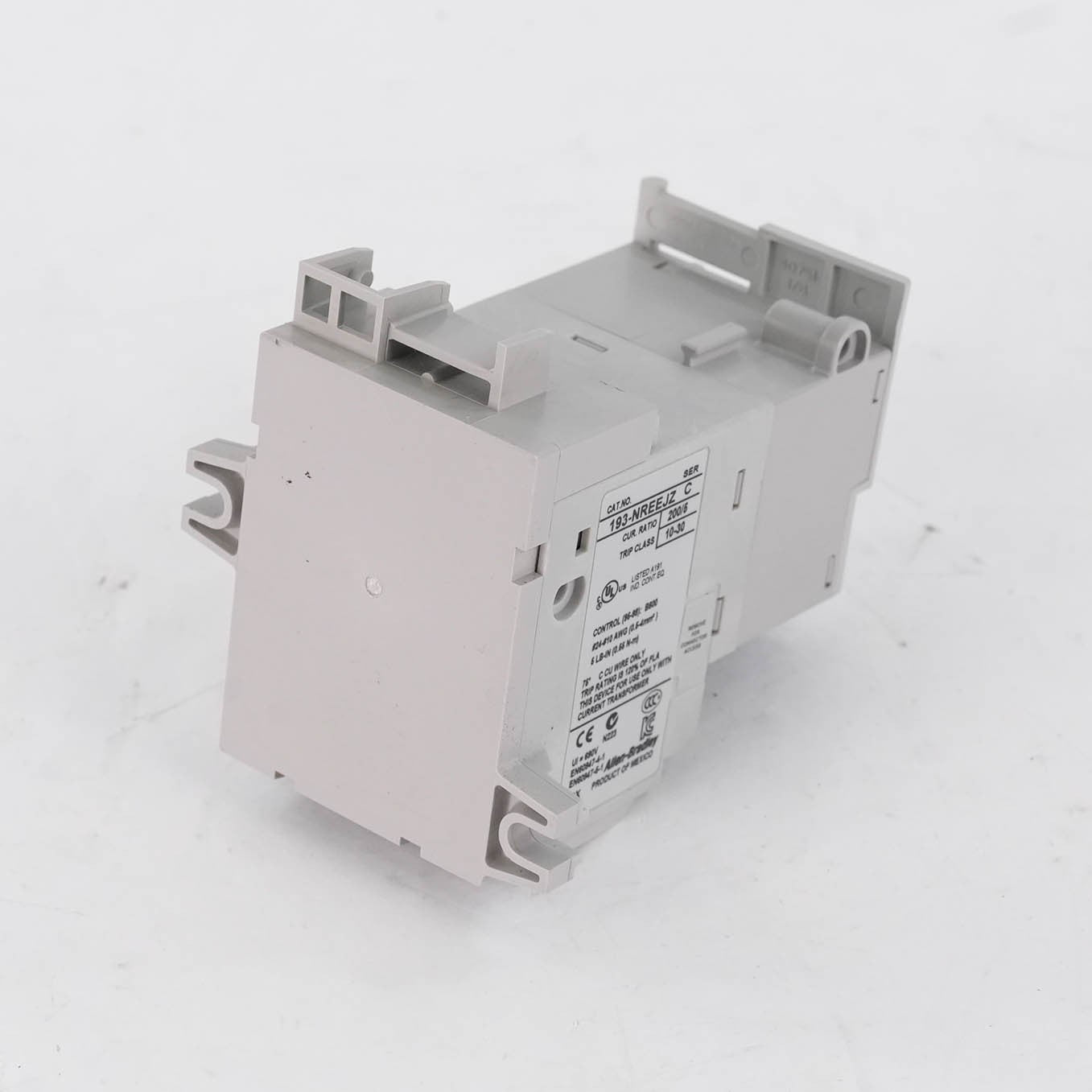 Allen Bradley 193-NREEJZ Ser C E1 Plus Electronic Overload Relay 1-5A 600V AC