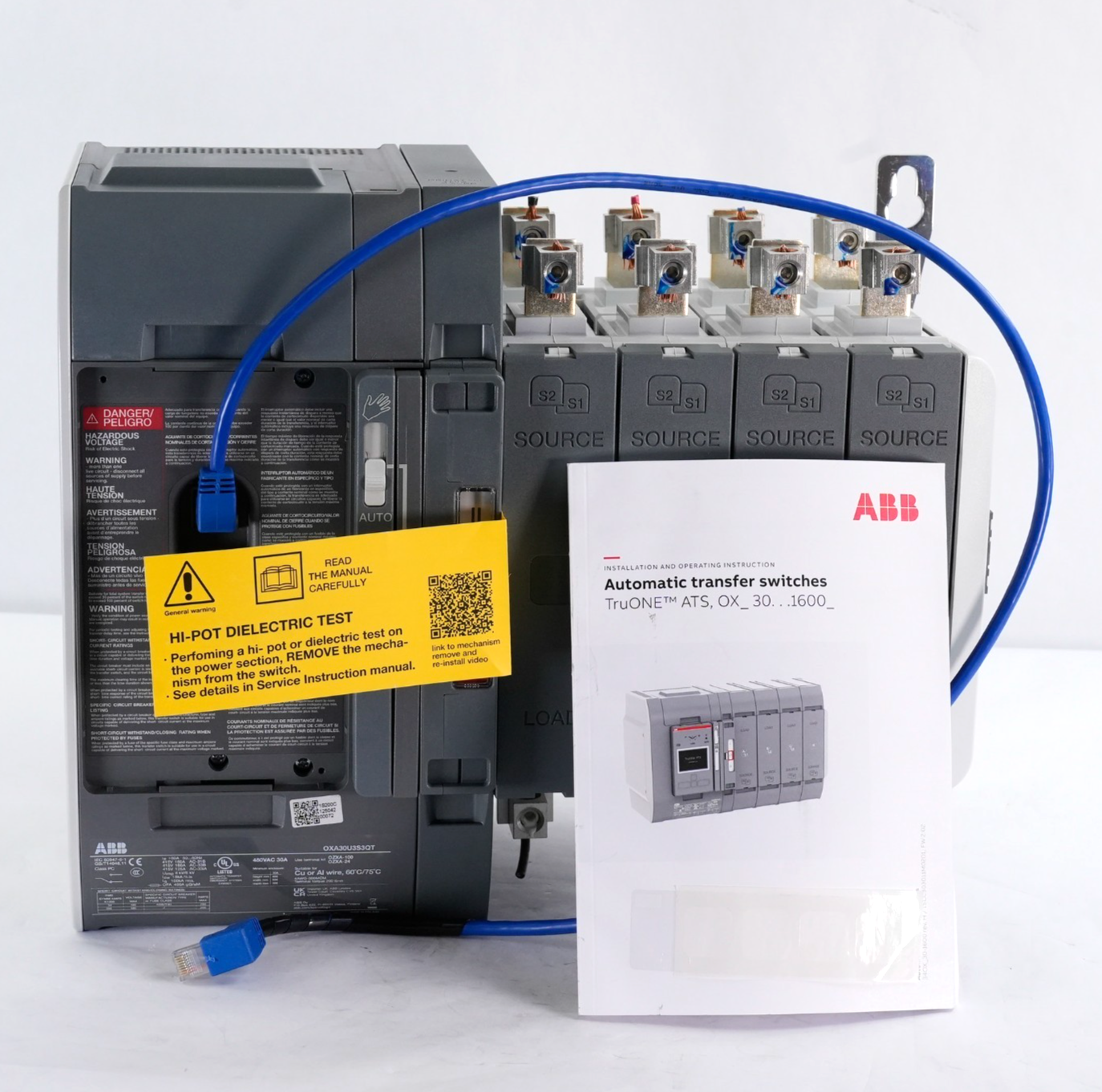 ABB OXA30U3S3QT TruONE Automatic Transfer Switch 1SCA153340R1001 30A (Installed)