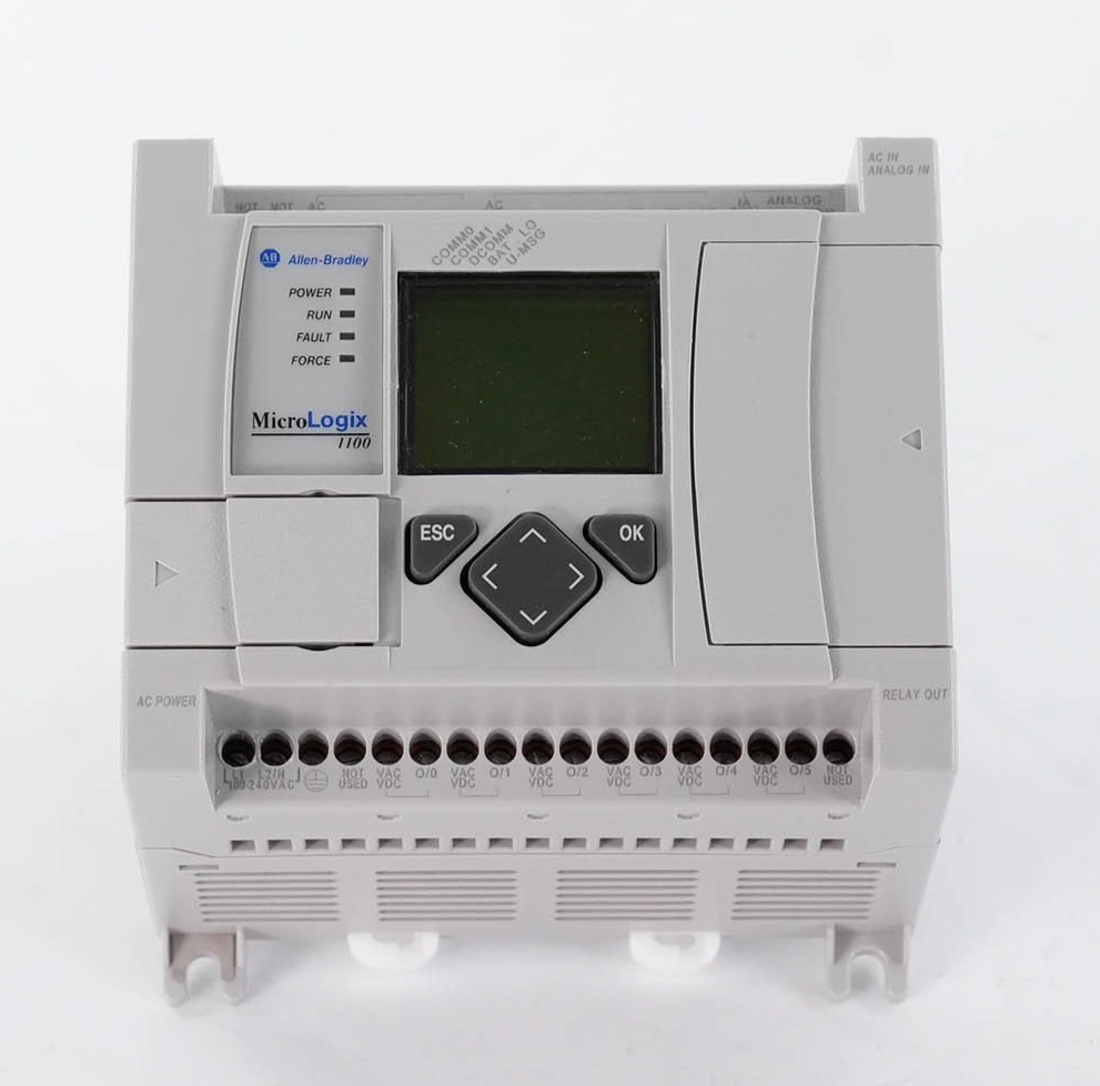 Allen Bradley 1763-L16AWA Ser B MicroLogix 1100 PLC 120/240V AC Controller