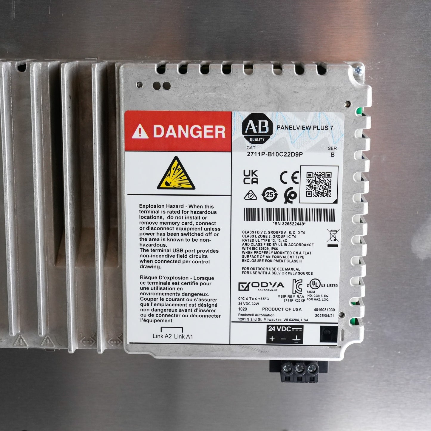 Allen Bradley 2711P-B10C22D9P /B PanelView Plus 7 Key/Touch Terminal - Open Box