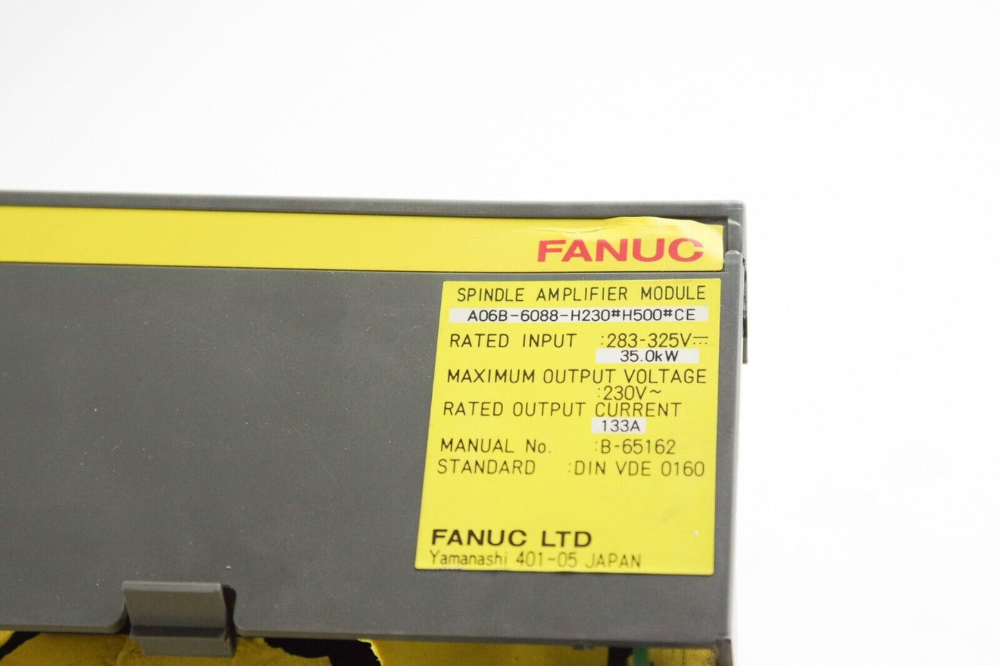 FANUC Spindle Amplifier A06B-6088-H230#H500#CE Some Damage