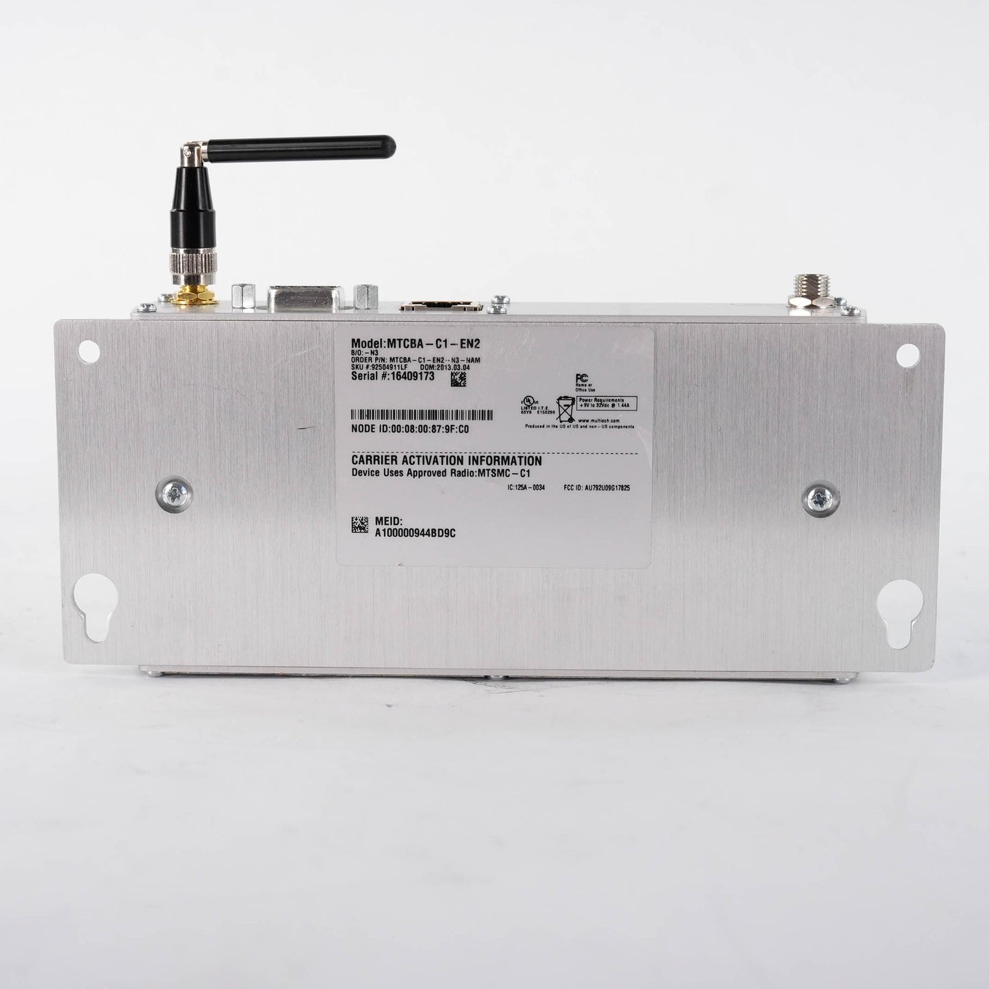 MultiTech MTCBA-C1-EN2 CDMA Ethernet Cellular Modem 5VDC 10/100BaseT MTCBAC1EN2