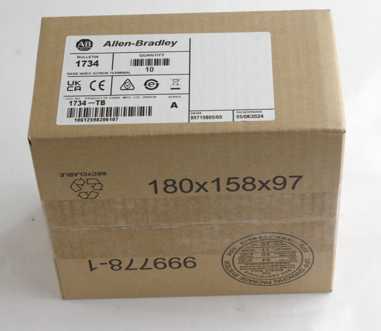 Allen Bradley 1734-TB SER A POINT I/O Module Terminal Base Sealed Surplus