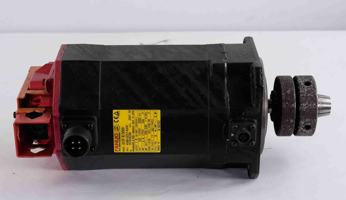 FANUC A06B-0227-B300 AC Servo Motor aiF 8/3000 1.6kW 182V A06B0227B300