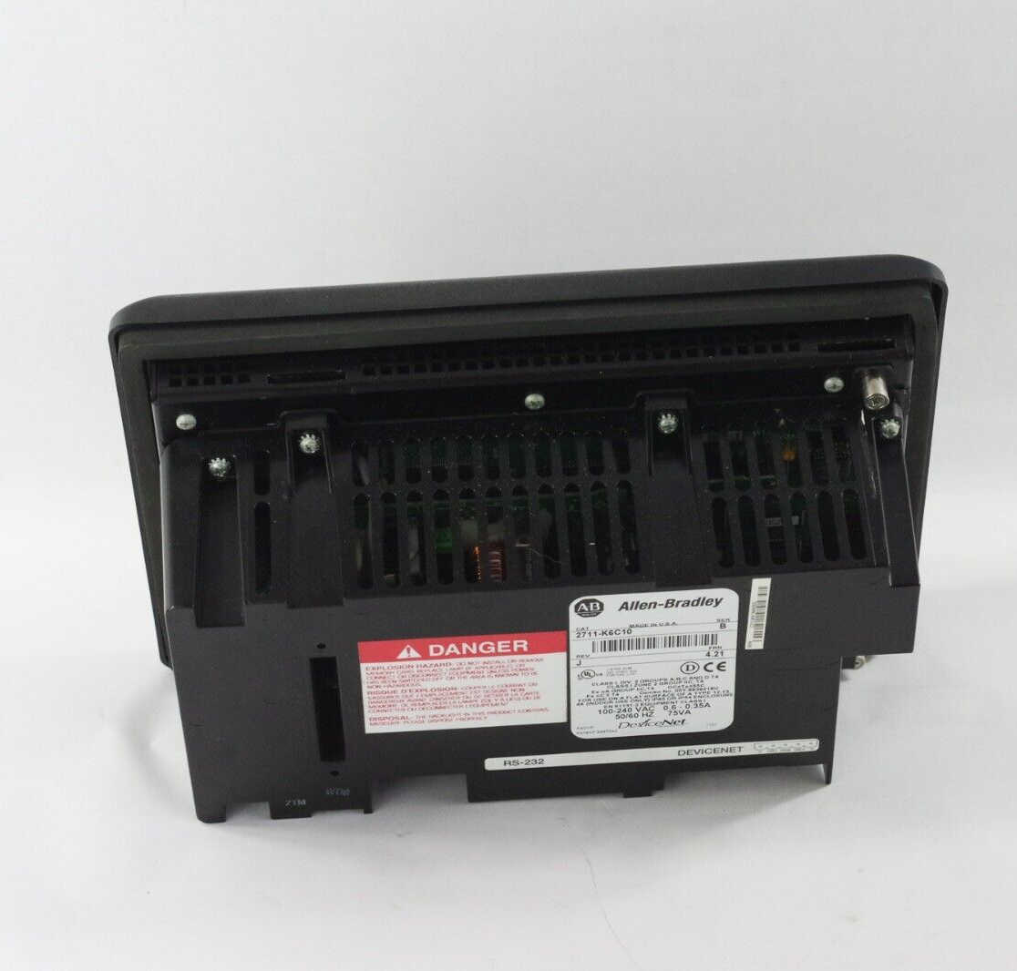 Allen Bradley 2711-K6C10 Ser B Rev J PanelView 600 Color Keypad - New Surplus