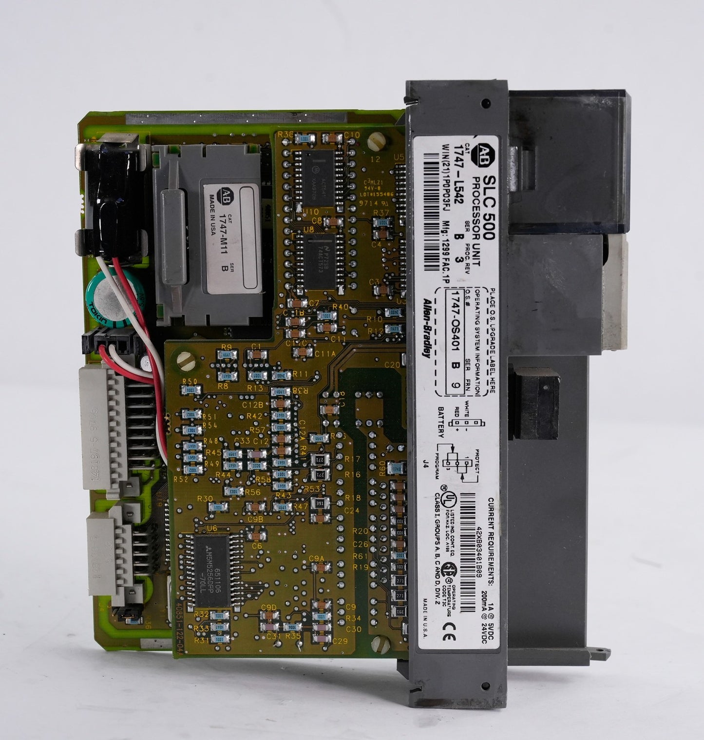 Allen Bradley 1747-L542 /B SLC 500 5/04 CPU Processor 1747L542 - No Door / Key