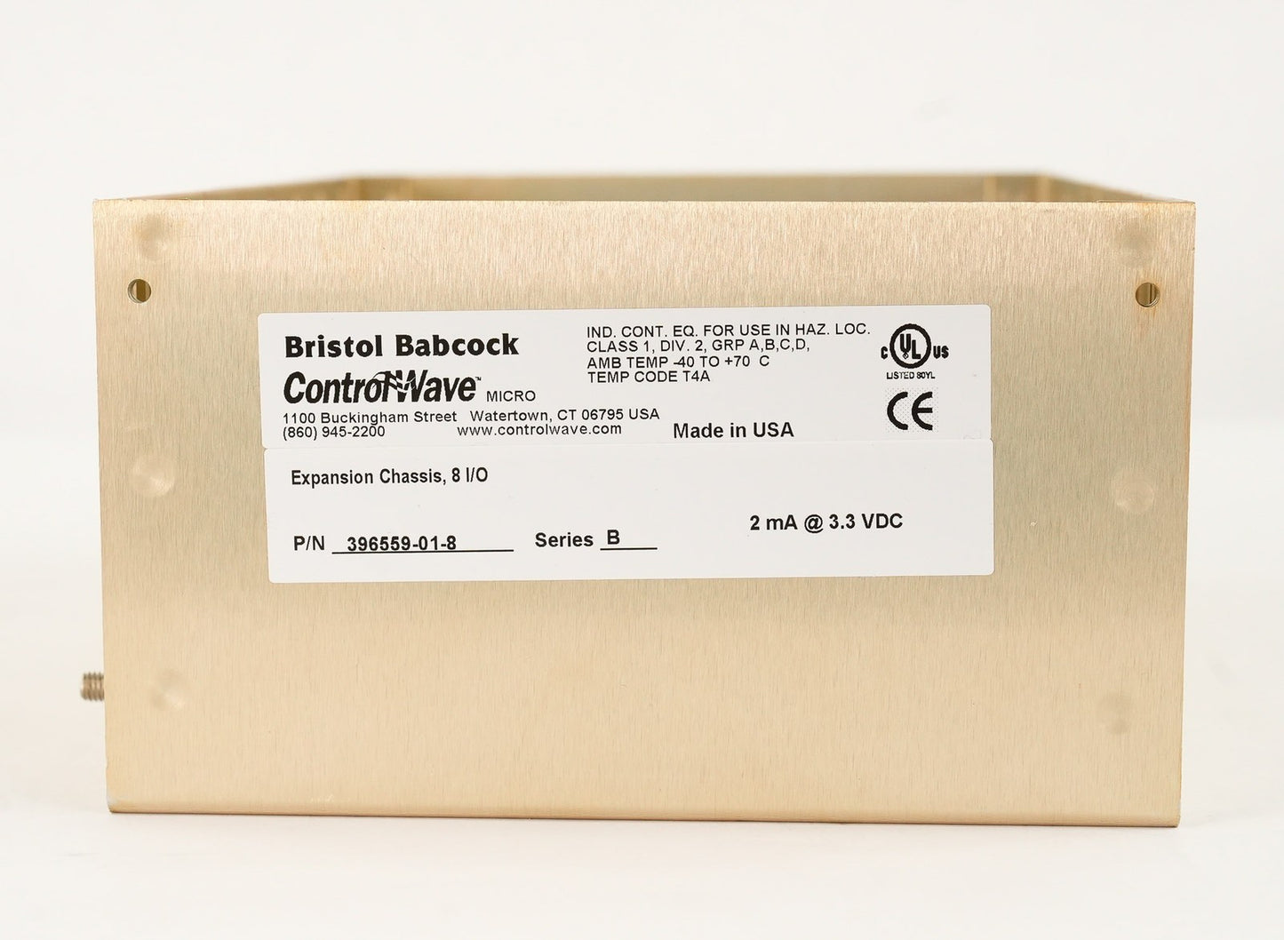 Emerson ControlWave 396559-01-8 /B 2mA 3.3VDC Micro PLC Module/Rack 396559018