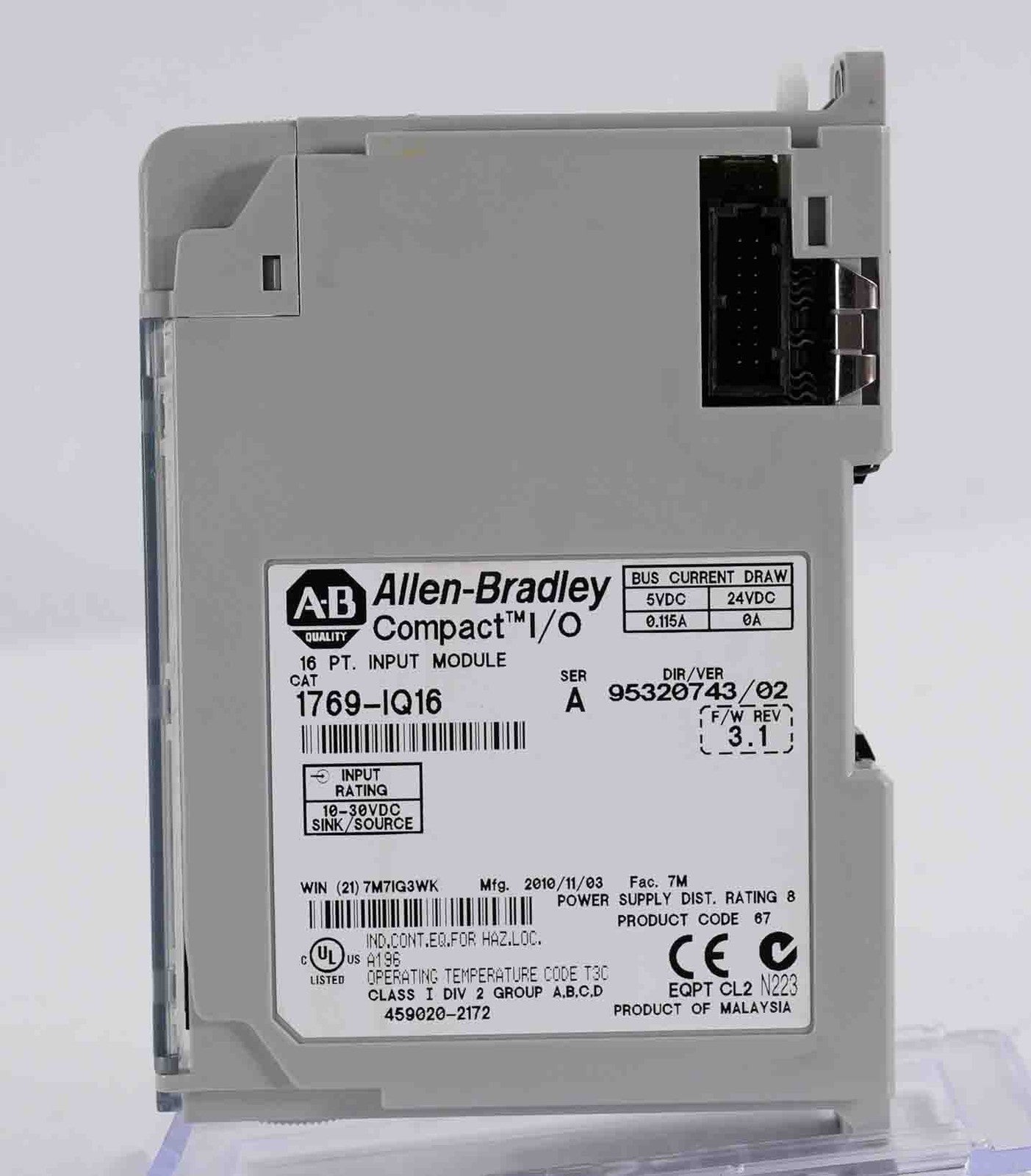 Allen Bradley 1769-IQ16 /A Compact I/O 16-Point Input Module 1769IQ16