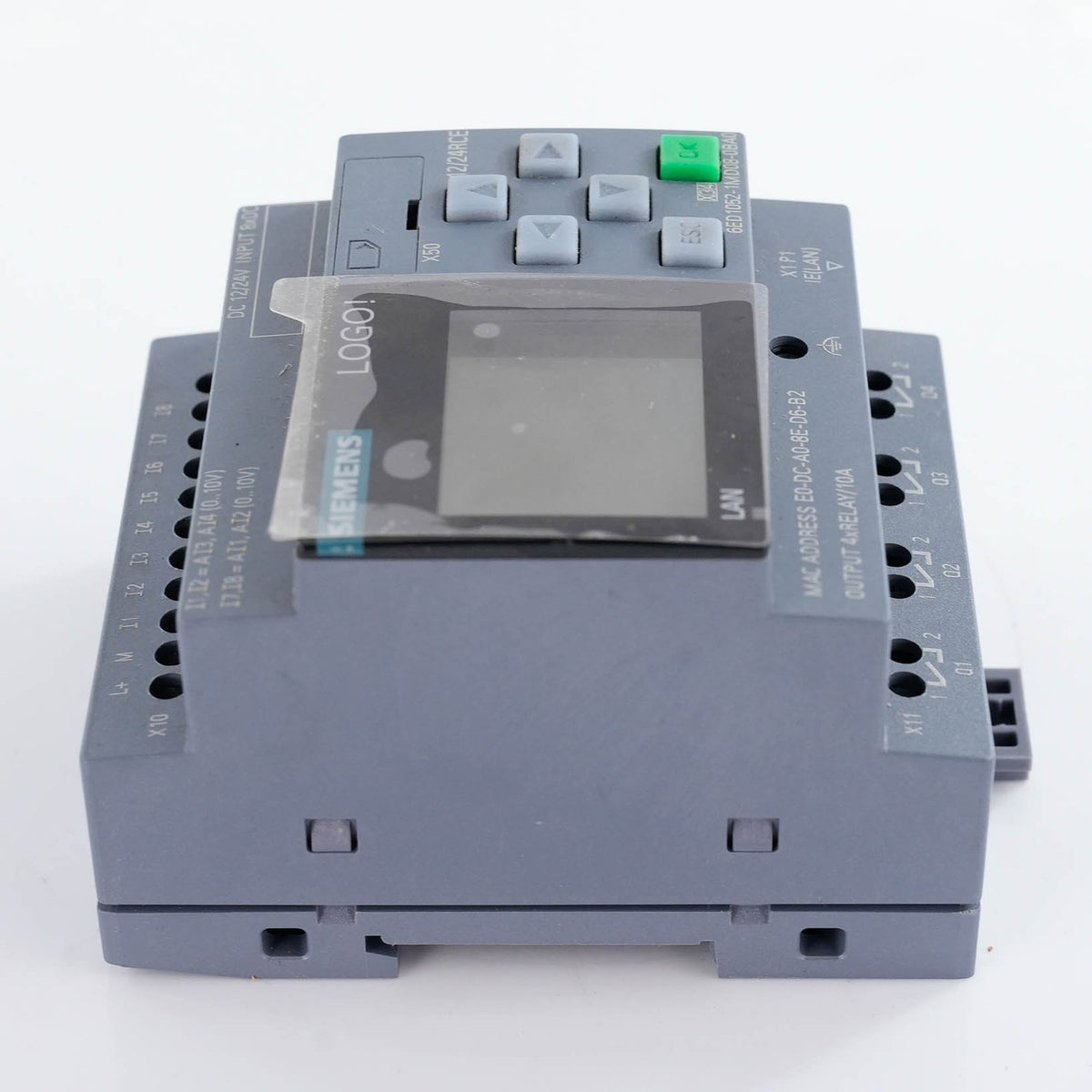 Siemens LOGO! 12/24RCE PLC Logic Module 6ED1052-1MD08-0BA1 12/24VDC 8DI 4DO Rela