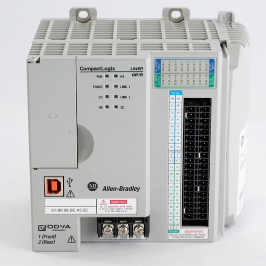Allen Bradley 1769-L24ER-QB1B /A CompactLogix ENet 750KB D I/O Controller + ECR